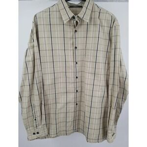 Axist Mens XL Long Sleeve‎ Button Up Casual Plaid Mens Shirt
